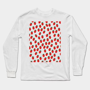 Cartoon Strawberry fruit Long Sleeve T-Shirt